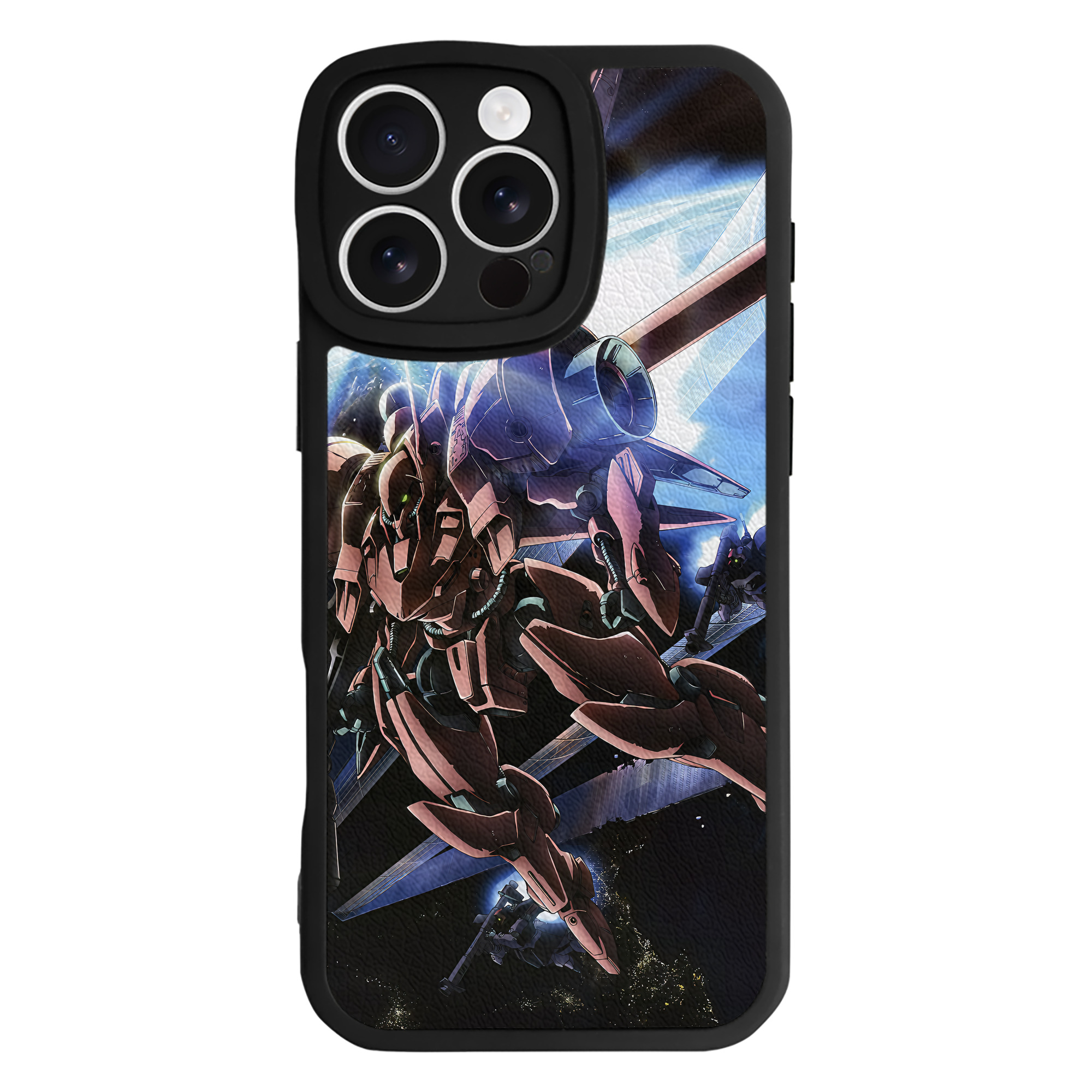 （画像用） 機動戦士ガンダム Mobile Suit Gundam 【iPhone 16シリーズ対応】シリコンスマホケース（レザー調） 材質：シリコン